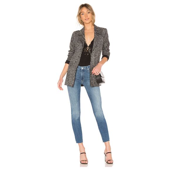 Mother Denim The Looker Ankle Fray Jean One Smart Cookie Blue Womens Size 26 - Picture 1 of 16